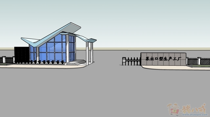 生产工厂厂房大门设计-办公商铺装修-猪八戒网