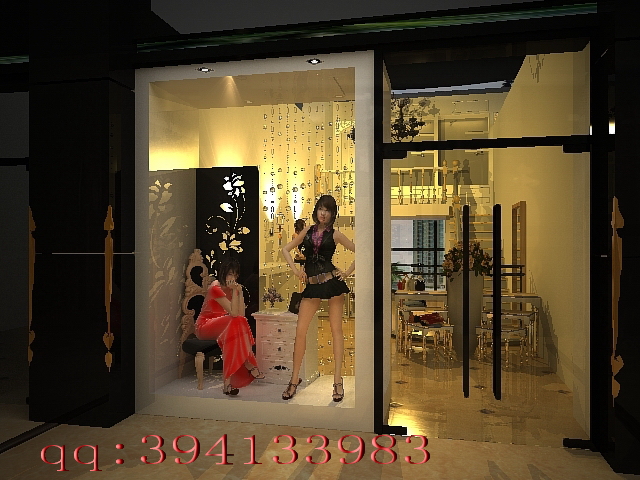 商场店中店女装服饰店面装修设计方案