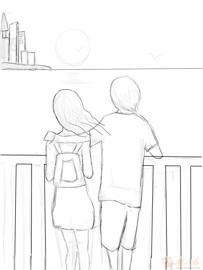 四格<em>漫画</em>征集,想以<em>素描</em>