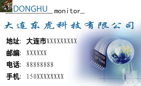 大连东虎科技有限公司名片设计第25207715号稿件