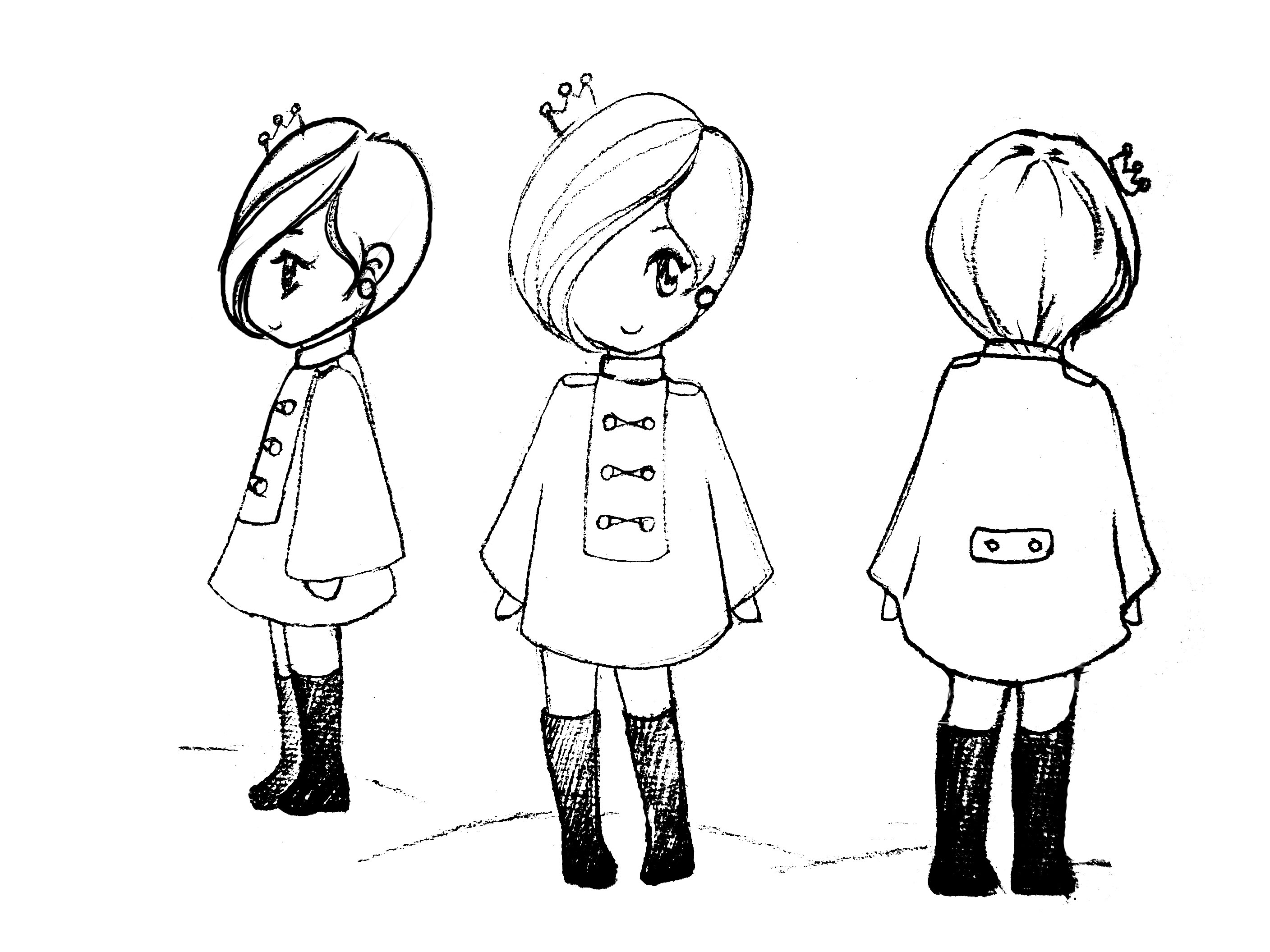 <em>可爱女装品牌</em>卡通形象(漫画)+logo设计