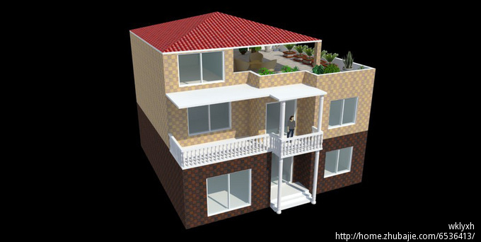 求二层半农村自建房平面设计: