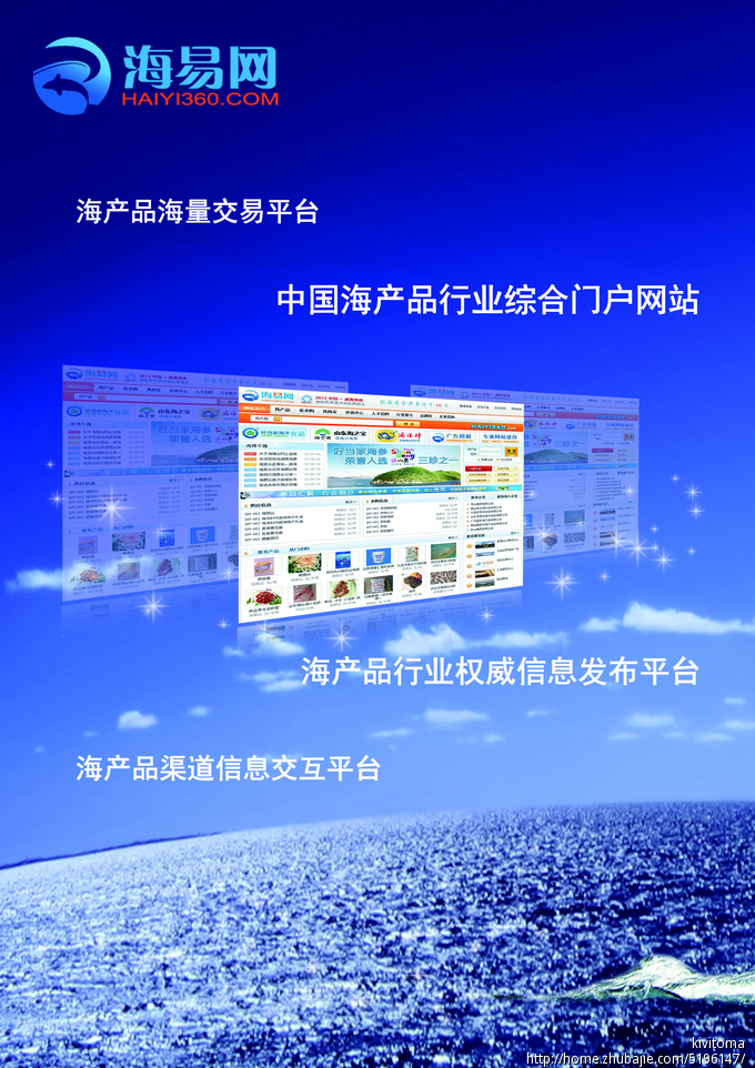 宣传册页-某网站宣传单设计(A4双面)