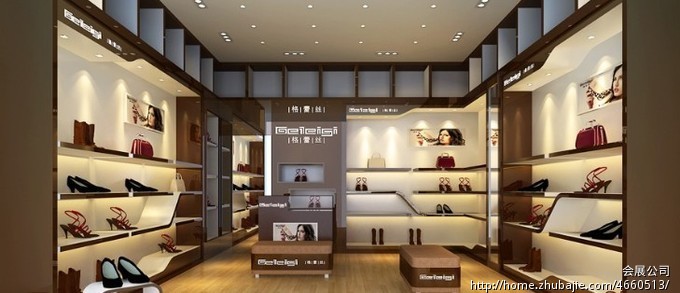 商场<em>女鞋店</em>装修设计-办公商铺装修-猪八戒网