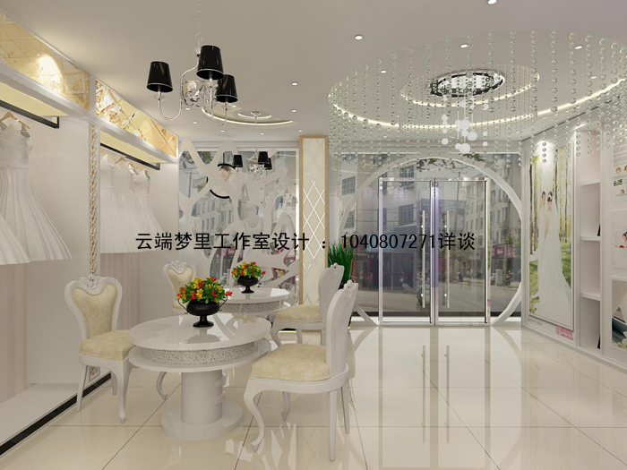 婚庆公司店面装修效果图急用
