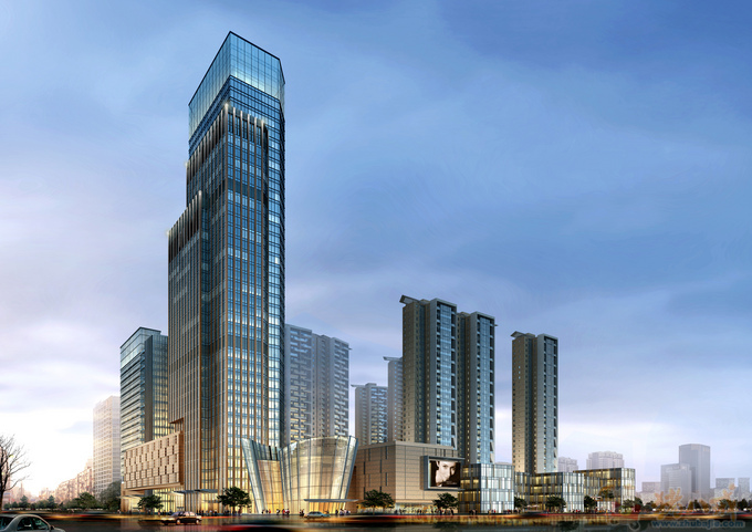 PS合成房产广告及旗帜的绘制 - 海报设计