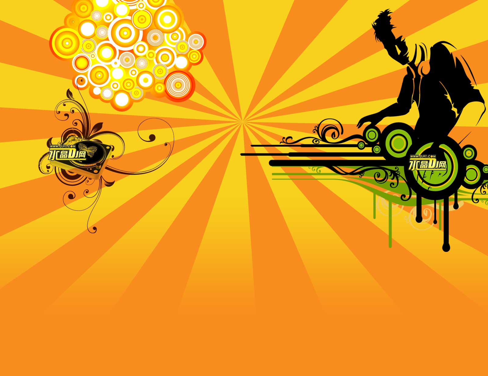 水晶dj网+dj97.com+网页背景设计
