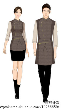 餐饮企业服务人员工作服 - 工作服设计