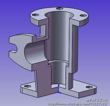 根据零件的轴测图及其三维图片看懂其结构形状