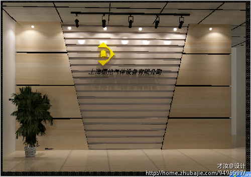 上海德伦气体设备有限公司背景墙设计 - 背景墙