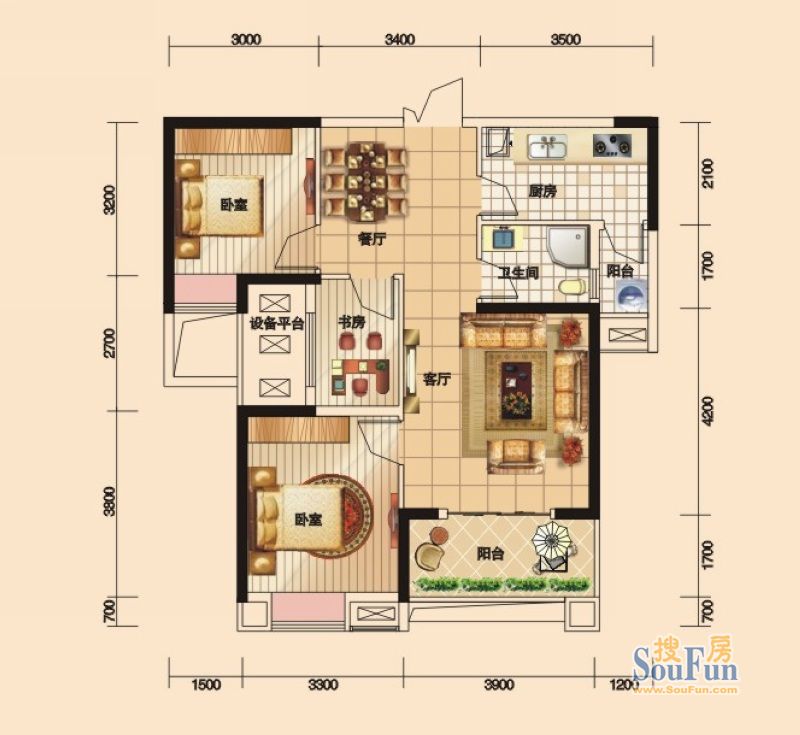 具体要求:一,基本情况: 1, 户型大小:该房屋为新房,目前为毛坯房