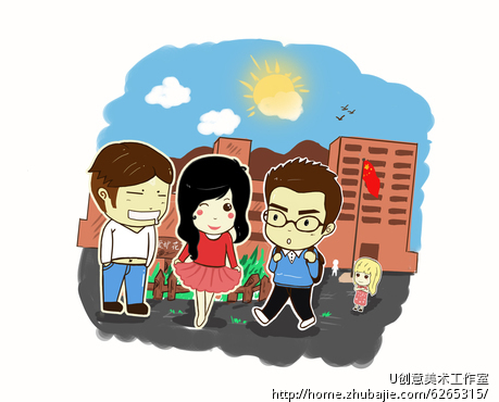 送给老婆的生日礼物,根据文字描述画场景画漫