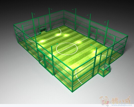 笼式(五人制)足球场效果图 - 其他建筑设计 - 建筑