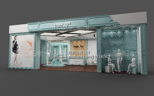 商场边厅100平米<em>少女装装修</em>效果图-<em>店铺</em>商场装