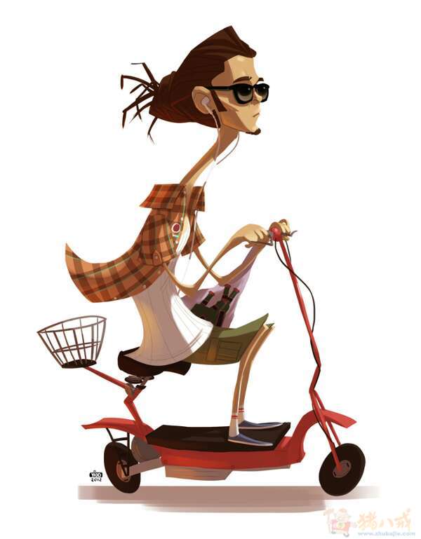 围裙男人整体形象设计-卡通形象设计-漫画制作