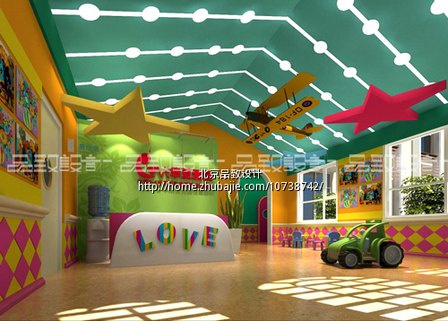 室内儿童乐园门头装修设计与LOGO设计-店铺