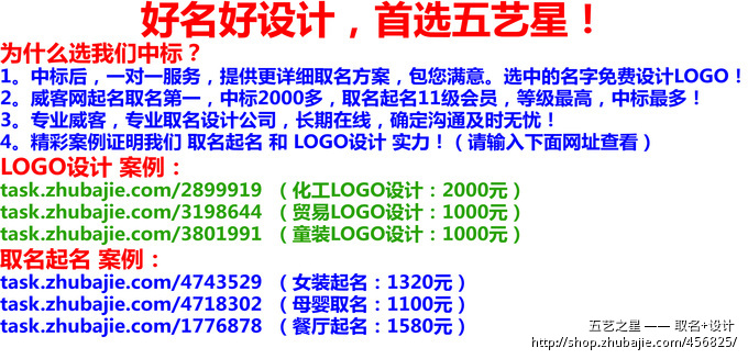 74041912号交稿-任务:公司中文名取谐音的英文名