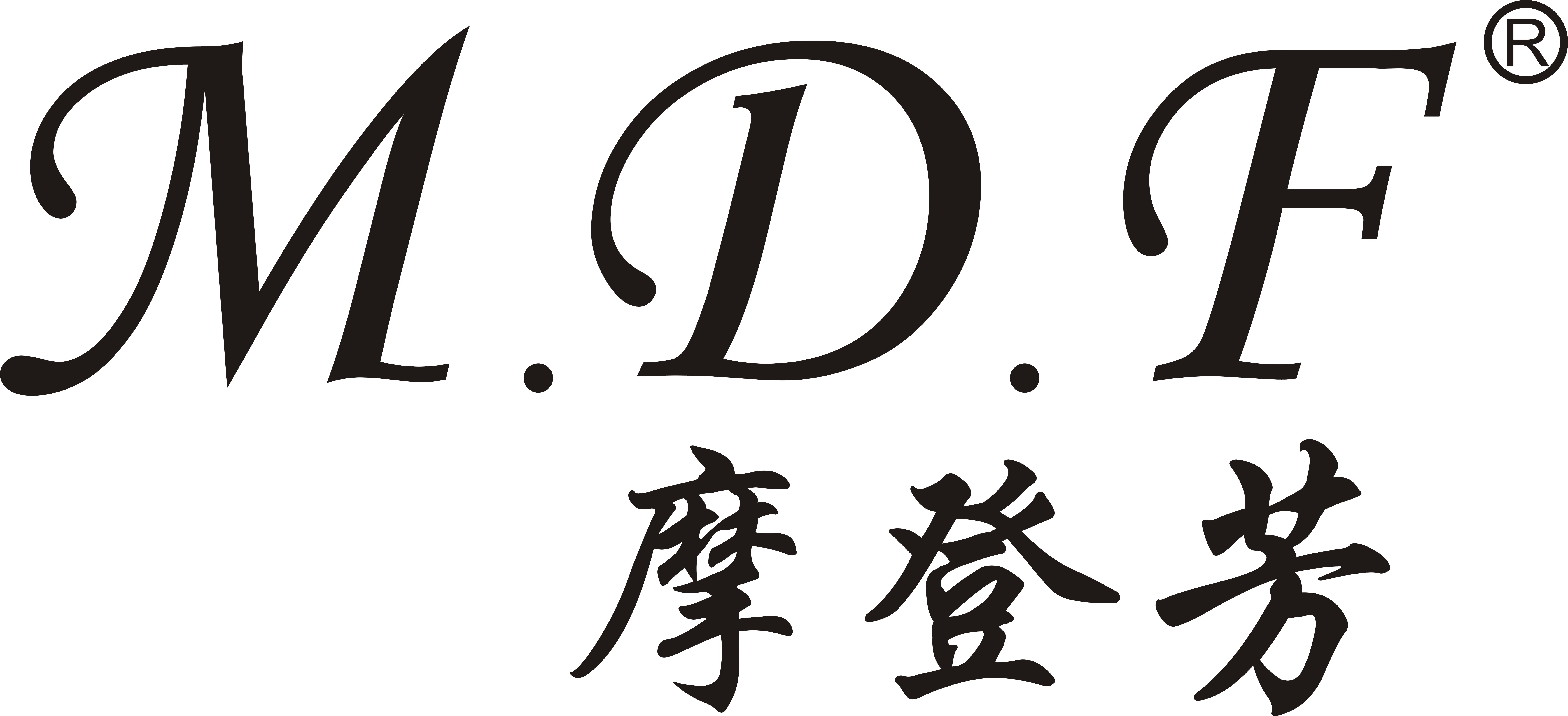 d.f摩登芳logo设计