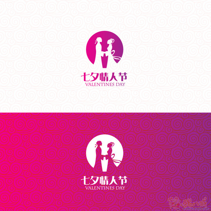 七夕节主题形象标识(logo)征集第10689037号稿件