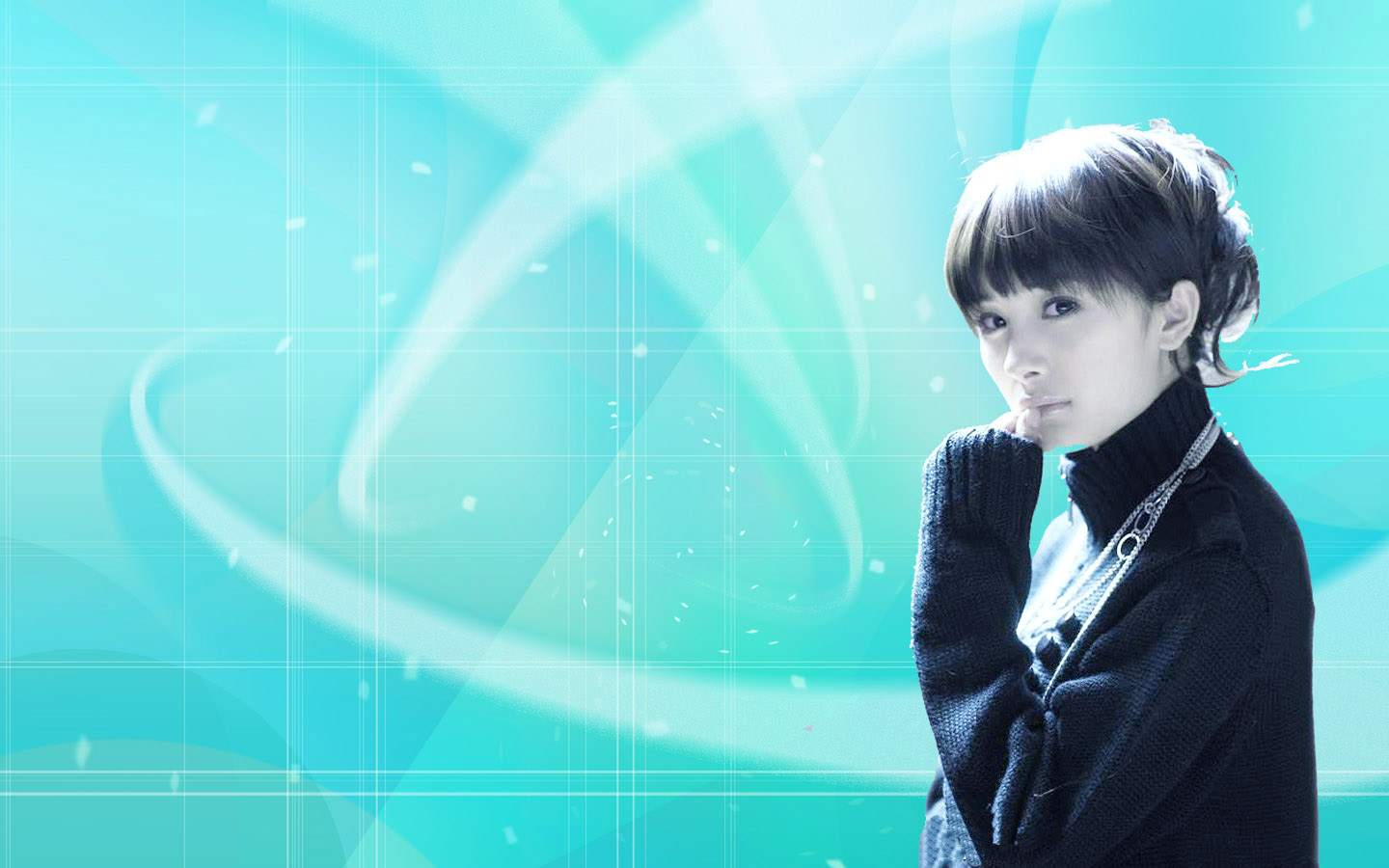 桌面壁纸,帮忙换个桌面壁纸的背景,人物不变,分辨不变