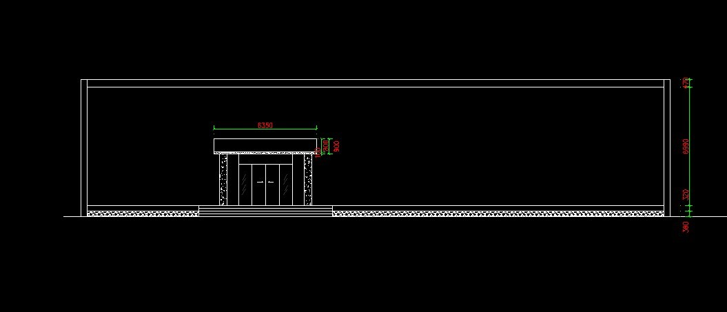旧二层楼改造门头施工图