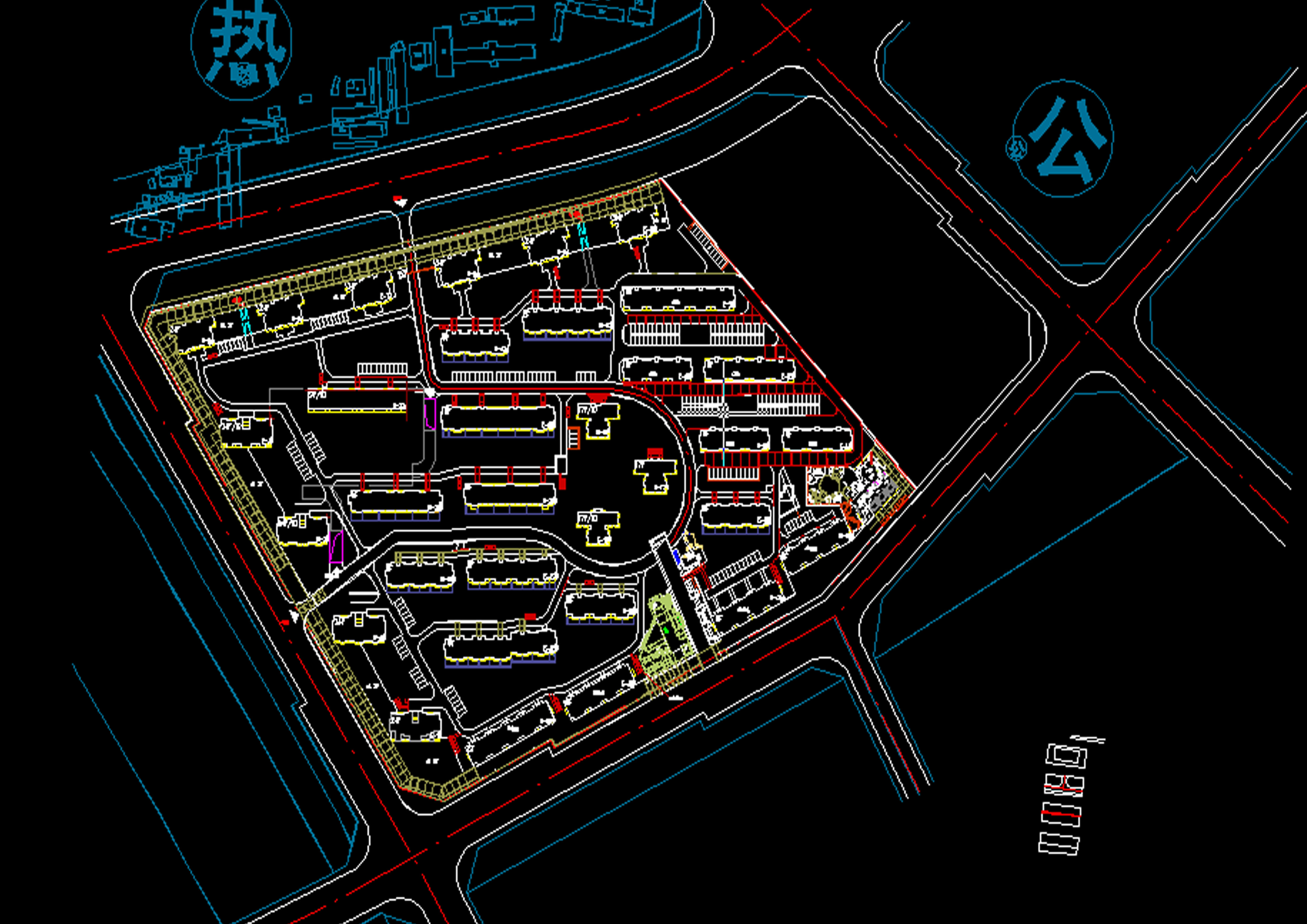 园林作业,居住区绿地设计