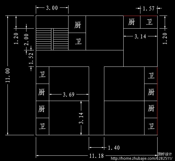 求建农村出租房的间隔布局设计第25856752号稿件