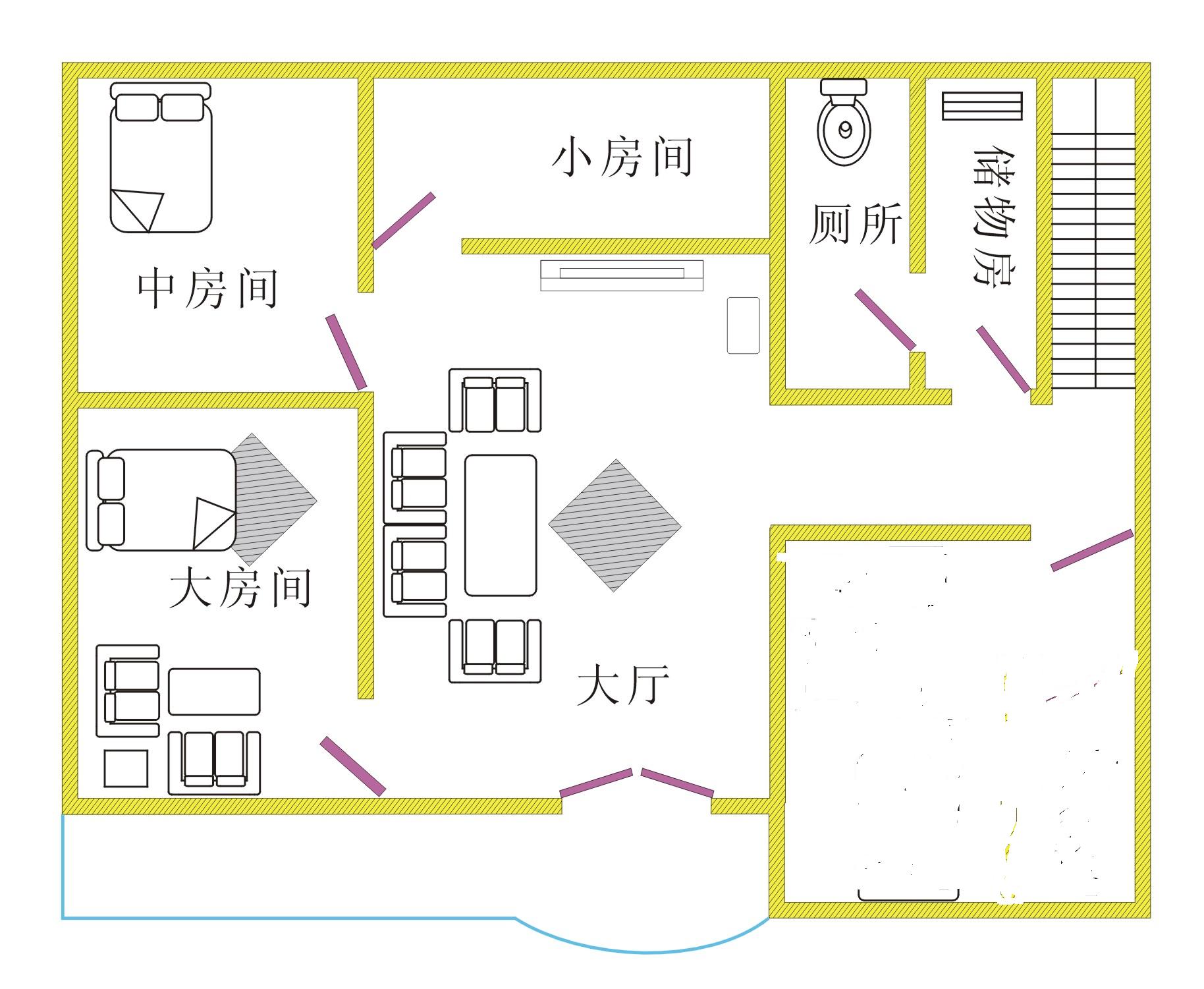 南方农村自建房三层平面图设计