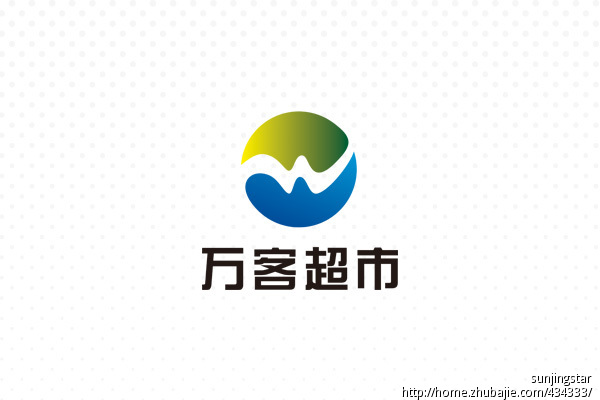 萬客超市便利店標誌設計-logo設計-豬八戒網