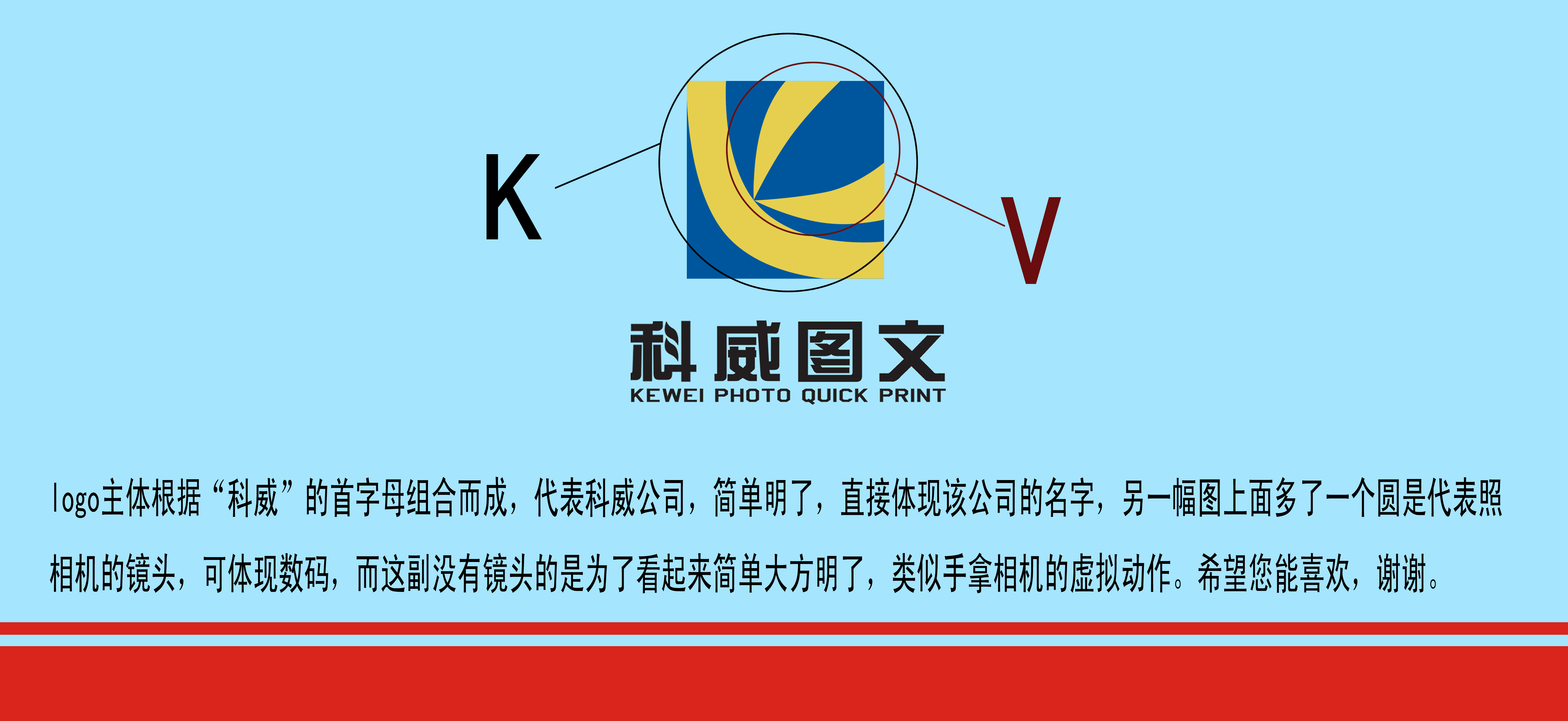 设计一个科威图文快印的标志