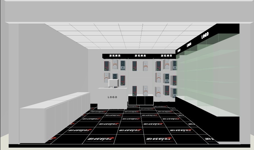 商場電腦diy裝機店裝修效果圖