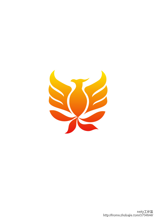在"美"字的基础设计凤凰形态logo设计 neity工作室 投标-猪八戒网