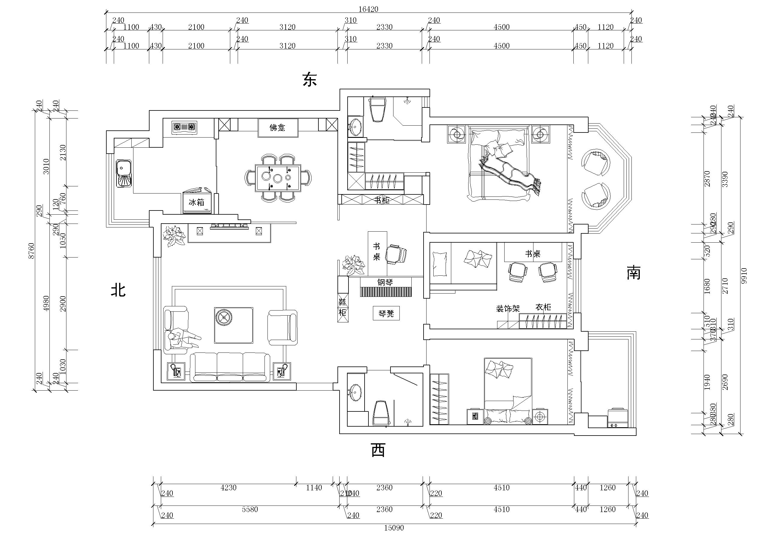 新房裝修家裝設計裝修設計全套方案和水電施工圖