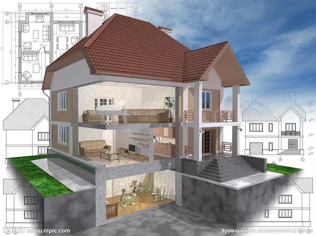 需要設計3d的住宅建築圖,用在企業宣傳上-效果圖/3d模型設計-建築設計