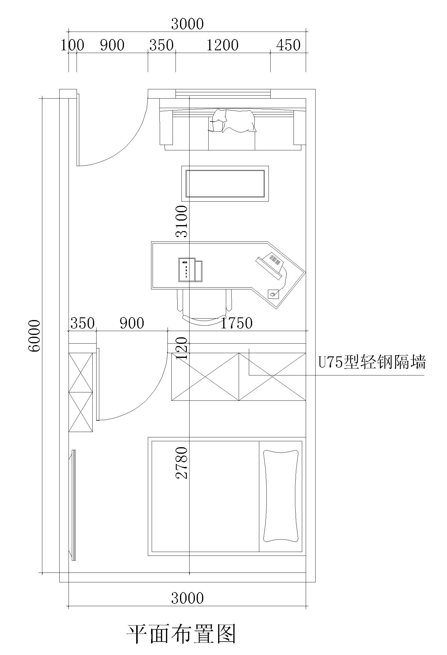 小活:18平米办公室 卧室精装修,寻北京装修公司来装修