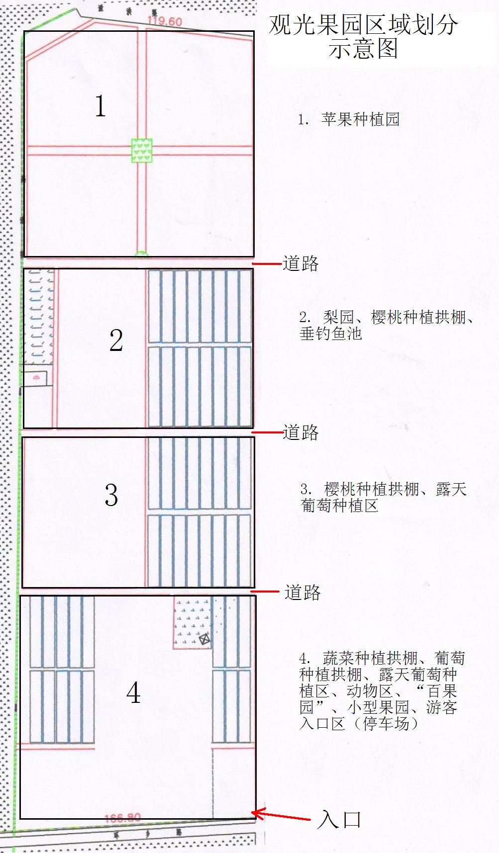 100亩果园规划设计图图片