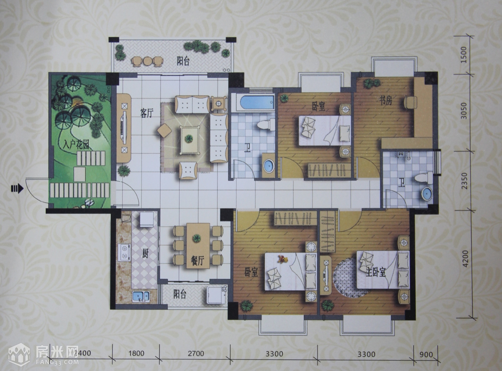 大户型平面户型及精装设计